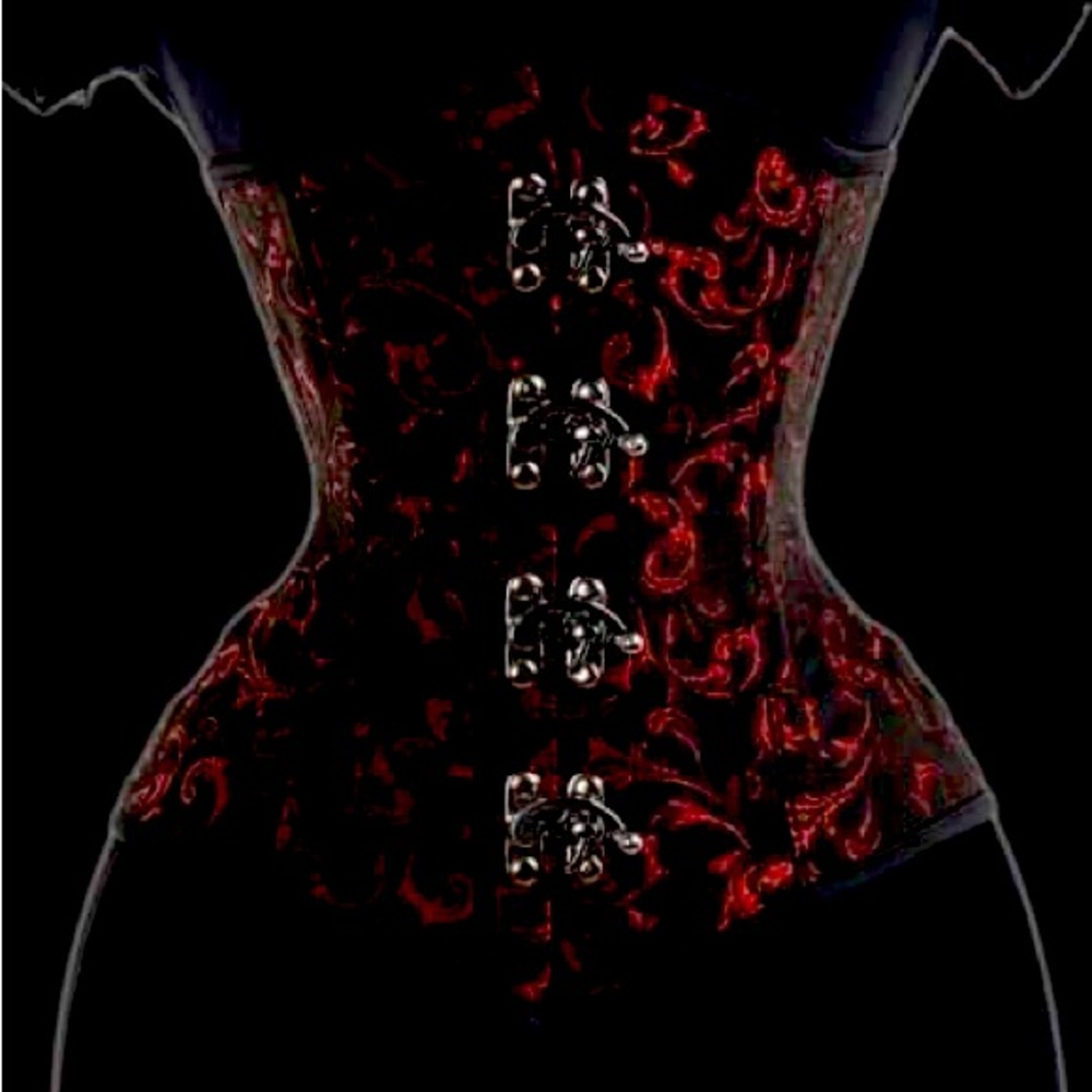 Dracula Clothing Ruby Corset with Clasps - Brand New and never worn
